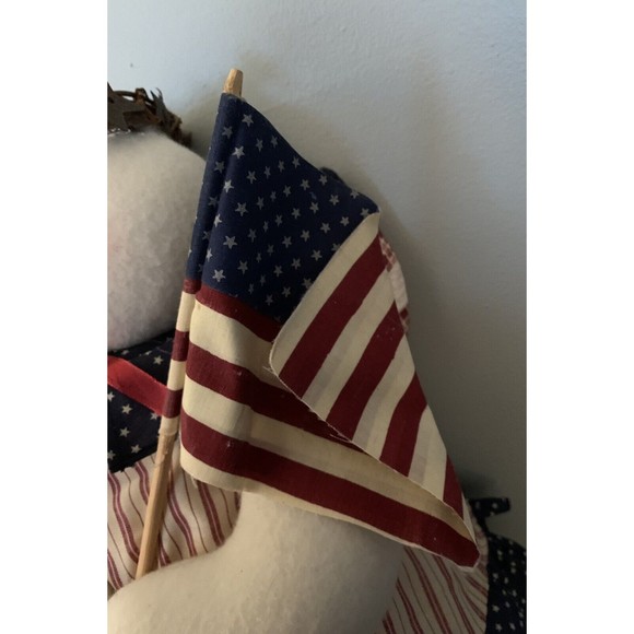 Snow Angel Plush Halo Wings US Flag Patriotic Red White Blue Terry’s Village 14" - Picture 7 of 12